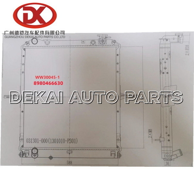 Hệ thống làm mát động cơ 8-98046663-0 Tản nhiệt tự động Xe tải ISUZU 8980466630
